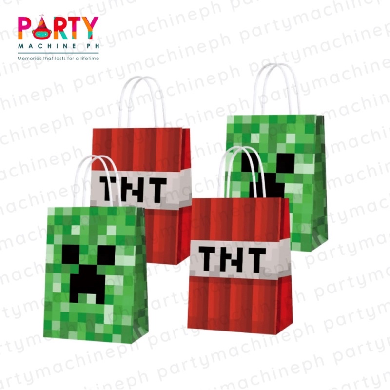 12pcs Video Game Paper Bag / Tnt Paper bag / give away bag Shopee