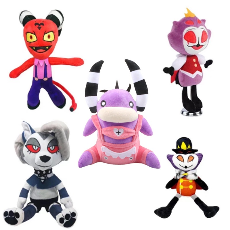 2pcs/4pcs Helluva Boss Plush Asmodeus Blitzo Teddy Plush Toy Loona ...