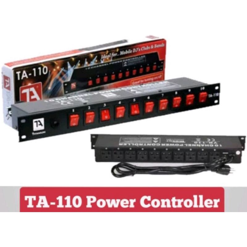 TITANIUM AUDIO POWER SWITCH TA110 10 CHANNEL POWER CONTROLLER