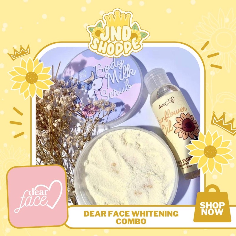 DEAR FACE BODY MILK SCRUB 200g / SUNFLOWER OIL Shopee Philippines