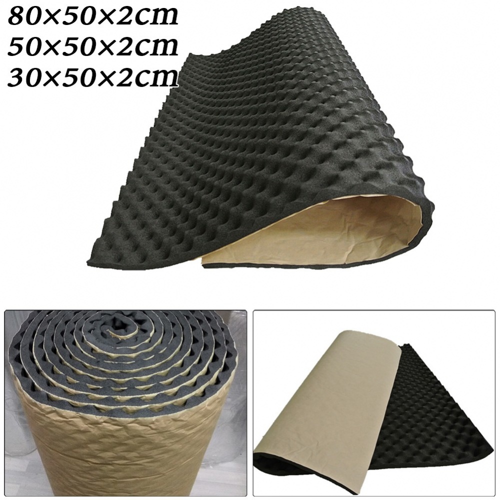 1*Sound-Deadener-Car Heat Shield Sound Proof Deadening Foam Mat Noise ...
