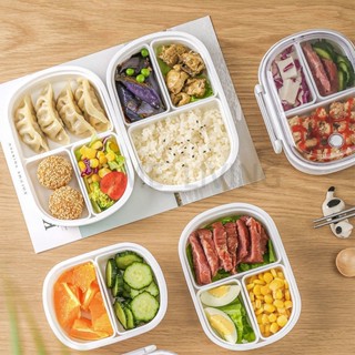 950ML Lunch Box Bento Box Microwave Safe Refrigerator Box Salad Fruit ...