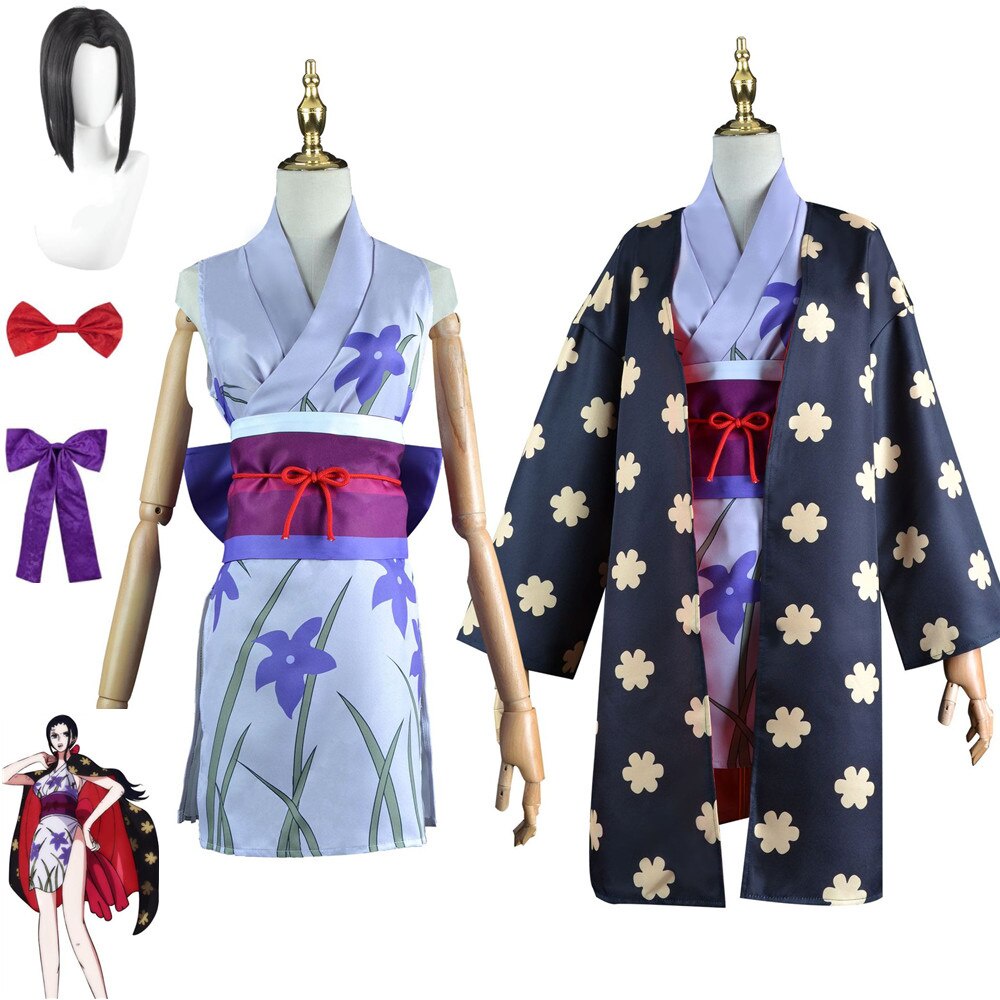 ONE PIECE Miss Allsunday Nico Robin Anime Cosplay Costume Draped Skirt ...