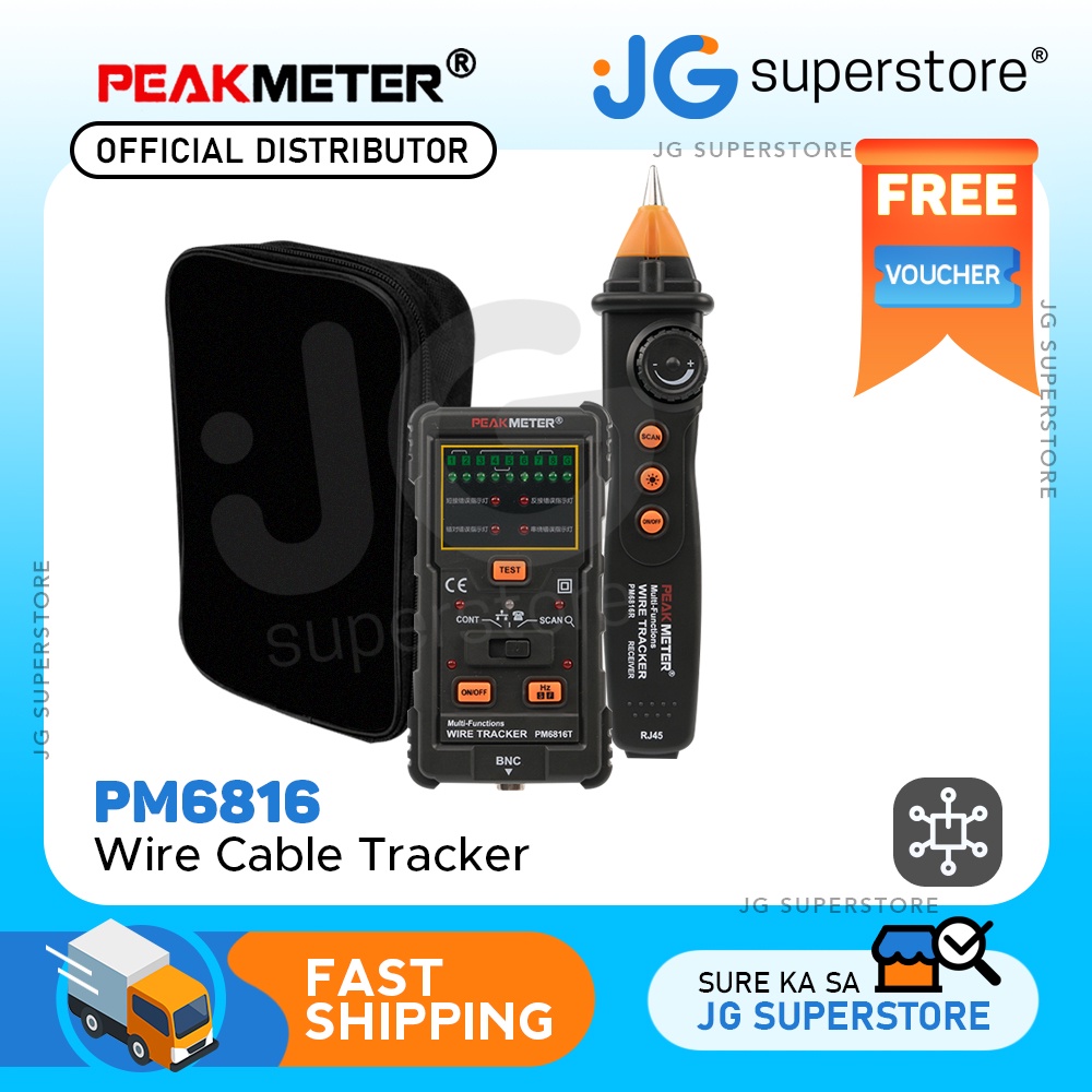 PeakMeter PM6816 Cable Wire Tracker Telephone Line DC Level Network ...