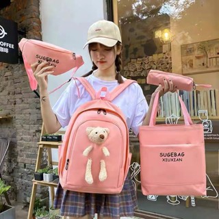 Korean on sale backpack pink