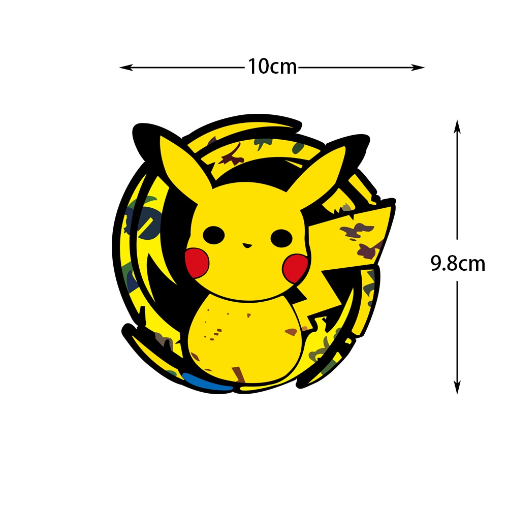 Psyduck Yellow Peeker Sticker - Window Vinyl Car Decal, Pokemon Anime, Matte Finish, Made In USA