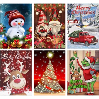Buy Christmas Cards 5D DIY Diamond Painting Round Drill Greeting Cards  Handmade Cards Creative Card Rhinestone Arts Craft Christmas Decorations  Online in India 