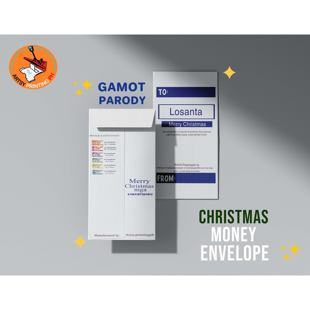 ARTSY - GAMOT PARODY MONEY ENVELOPE ANGPAO FUNNY EXCELLENT FOR GIVING ...