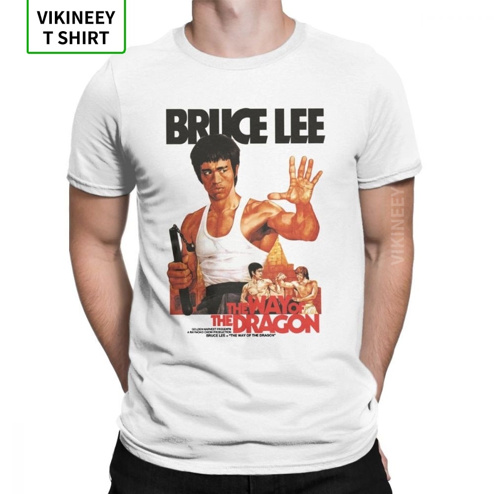 Way Of The Dragon Bruce Lee T Shirt Men 100% Cotton T-Shirt Dragon ...