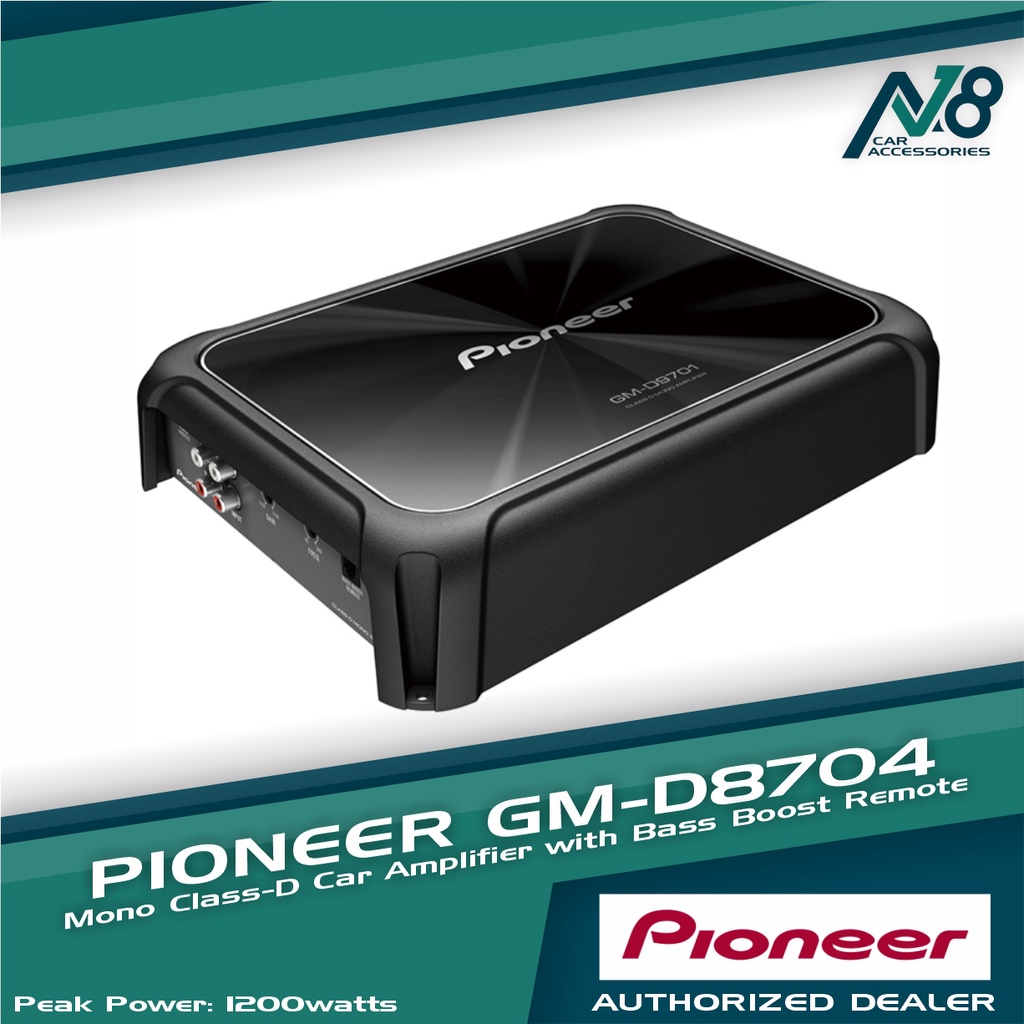 PIONEER GM-D8704 Class FD 4-Channel Bridgeable Amplifier 4 x 100wrms