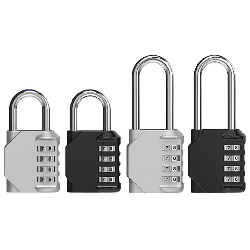 HL 4 Digit Locker Padlocks for School Gym Lockers Weatherproof Coded ...