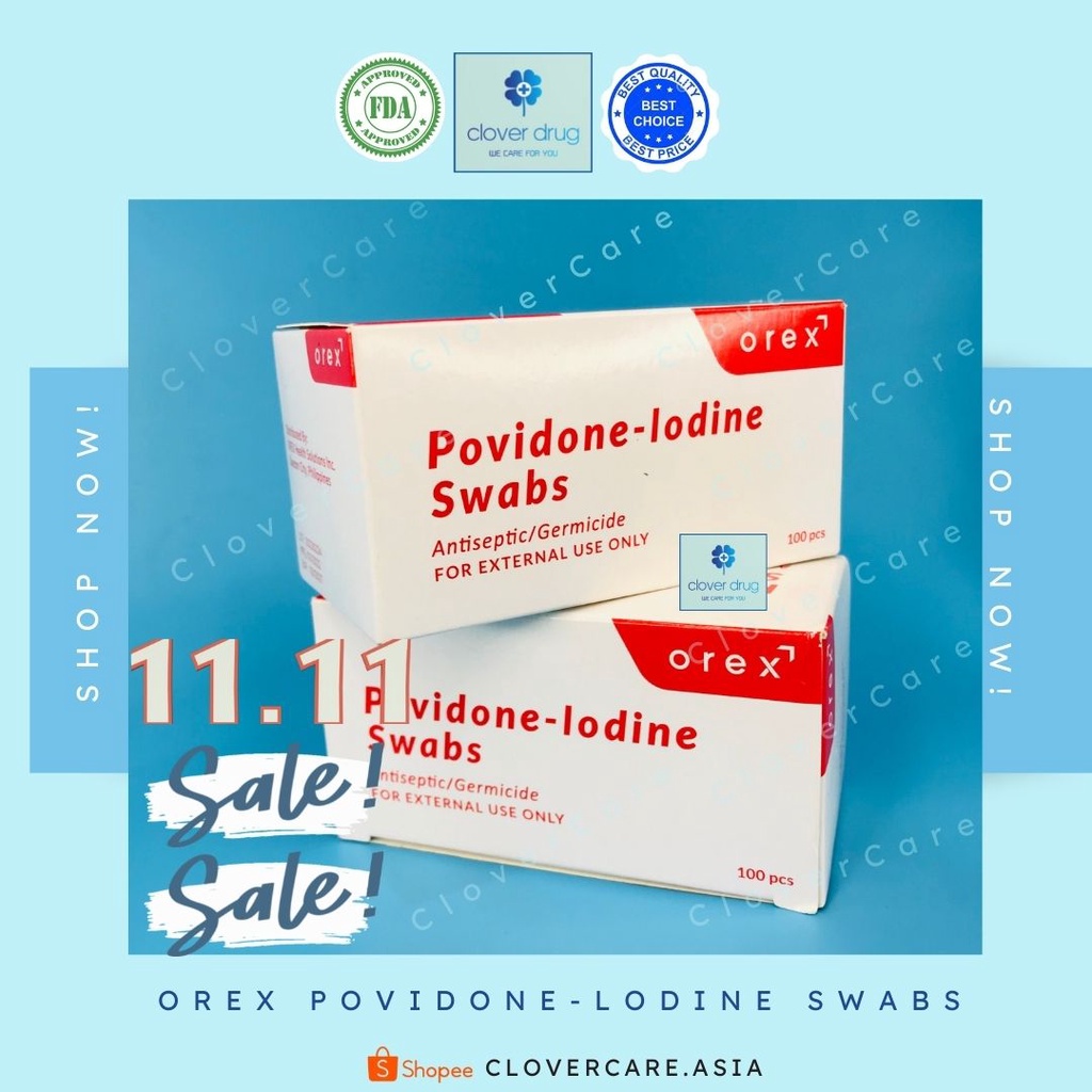 OREX Povidone-Lodine Swab (Box) | Shopee Philippines