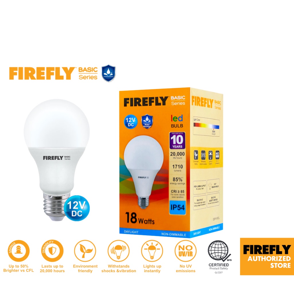 Firefly Basic Series 12V DC LED Light Bulb Lamp | Shopee Philippines