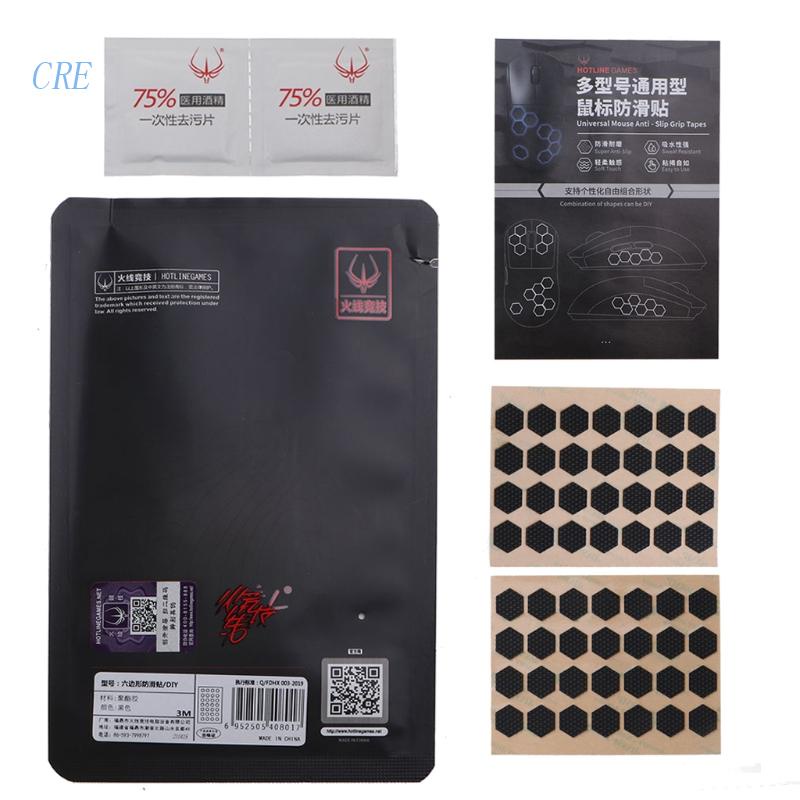 CRE Hotline Hexagon Sticker Set of 56 Pieces Point to Point for Mouse ...