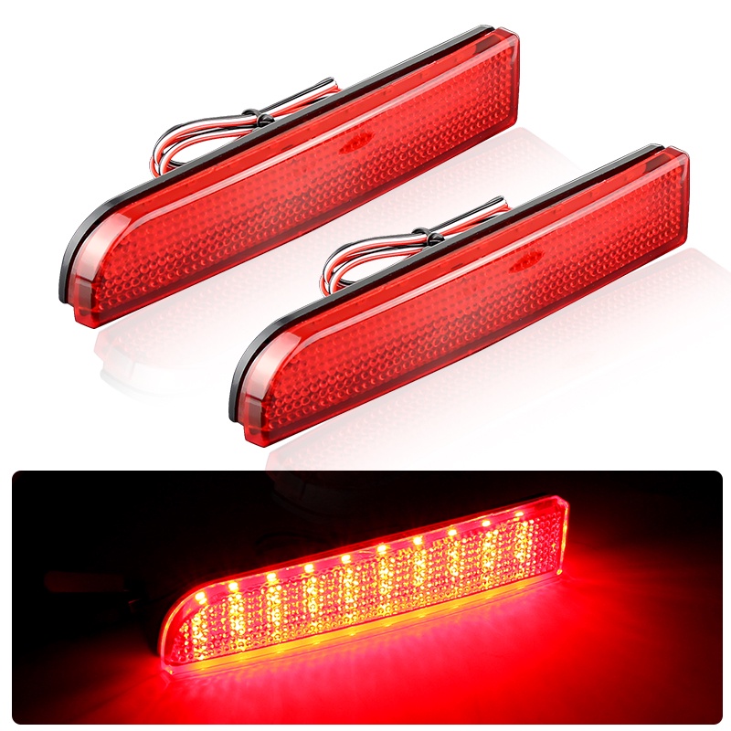 LED Smoke Lens Tail Brake Light For Yamaha Rhino Grizzly Kodiak - Foto 5