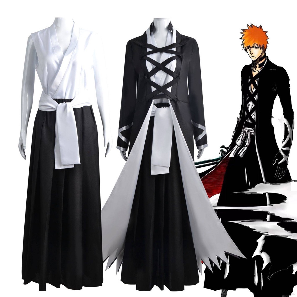 Anime Bleach Kurosaki Ichigo Cosplay Costume Thousand-Year Blood War ...