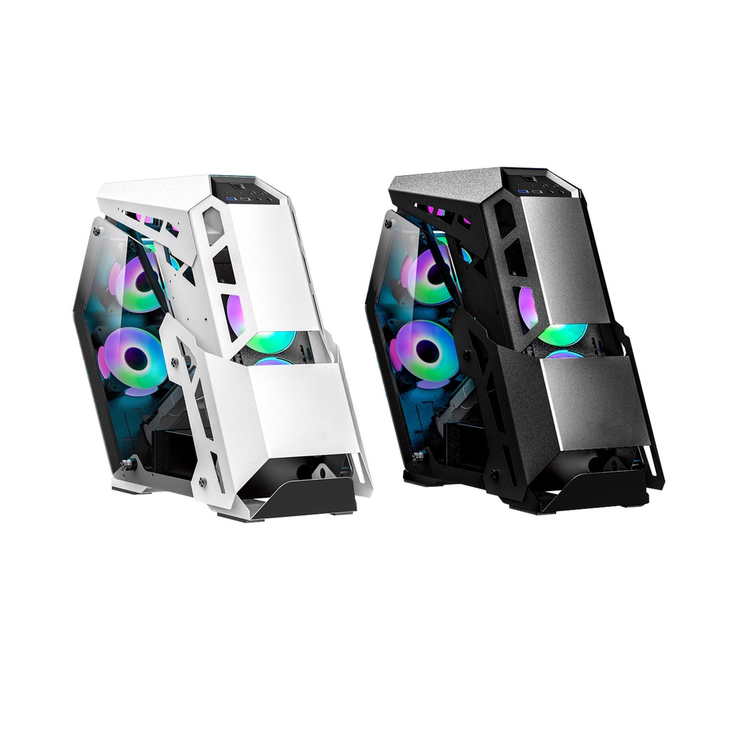 Inplay Thunder 03 | Black | White | Micro ATX Case Robot Design ...