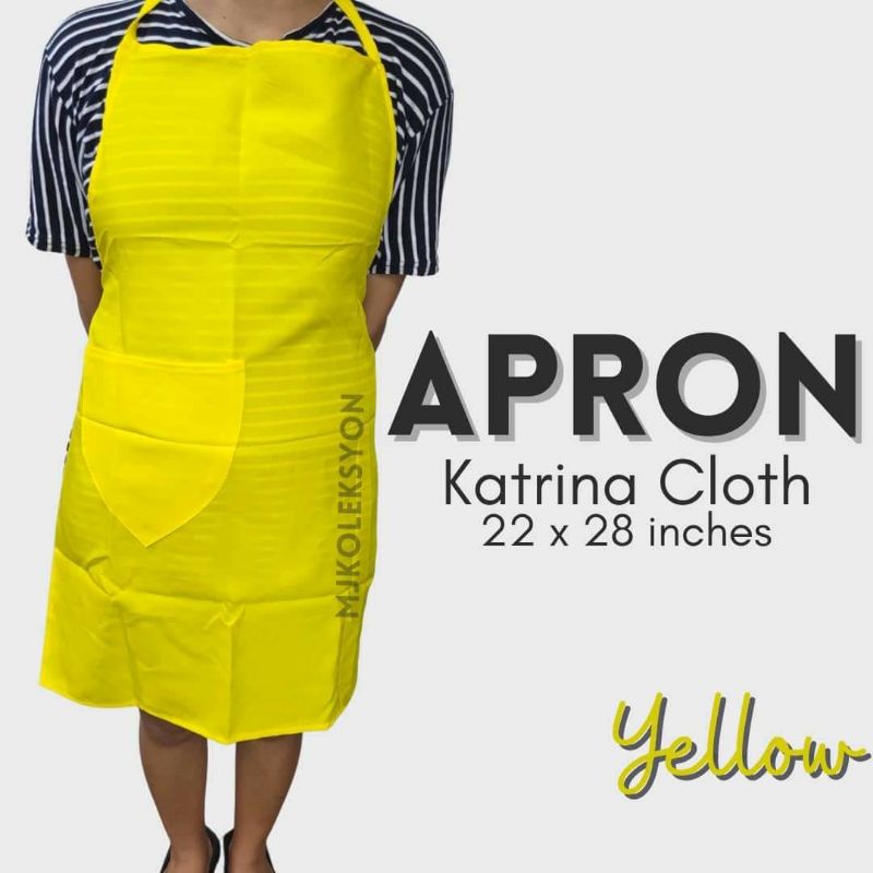 Apron Washable Cloth Apron Assorted Color Shopee Philippines