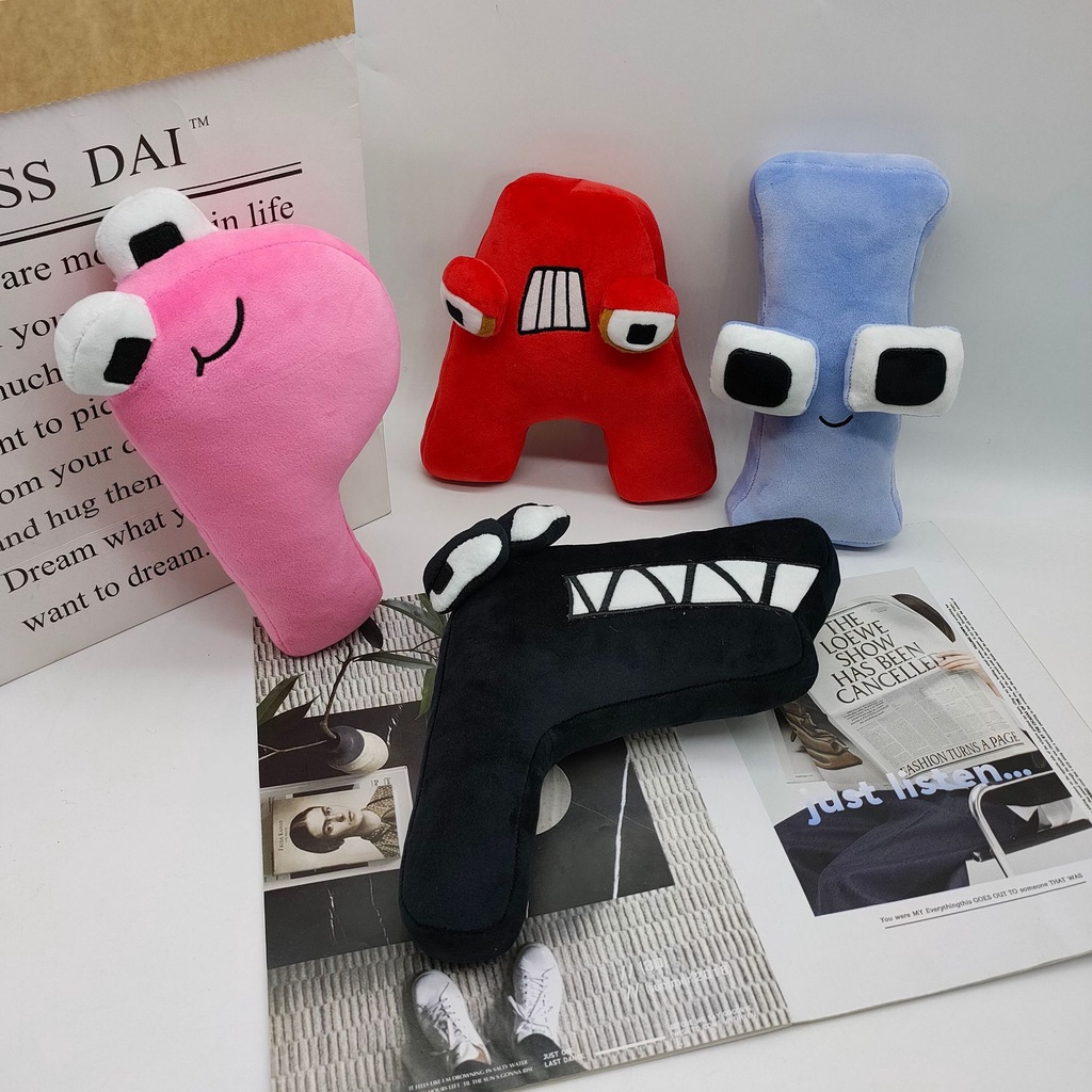 26 PCS Alphabet Plush Toy Alphabets Alphabet Lore Stuffed Doll ...