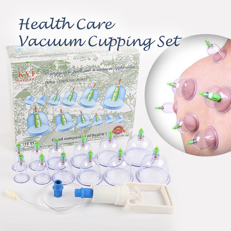 12 pcs/Set Body Cupping Set Chinese Health Care Medical Vacuum Cupping ...