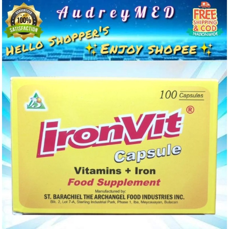 enervon IRONVIT / IRONVIT Plus Zinc (Multivitamins + Iron + Zinc) 100