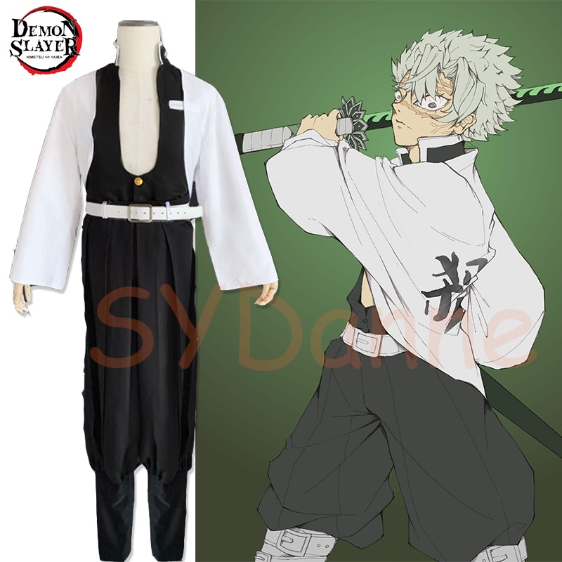 Anime Demon Slayer Cosplay Costume Kimetsu No Yaiba Shinazugawa Sanemi ...