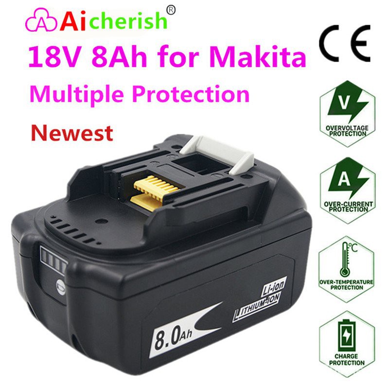 Makita 18V BL1830 BL1840 BL185 Use The Latest Version of 18V8Ah Lithiumion  Rechargeable Battery Makita