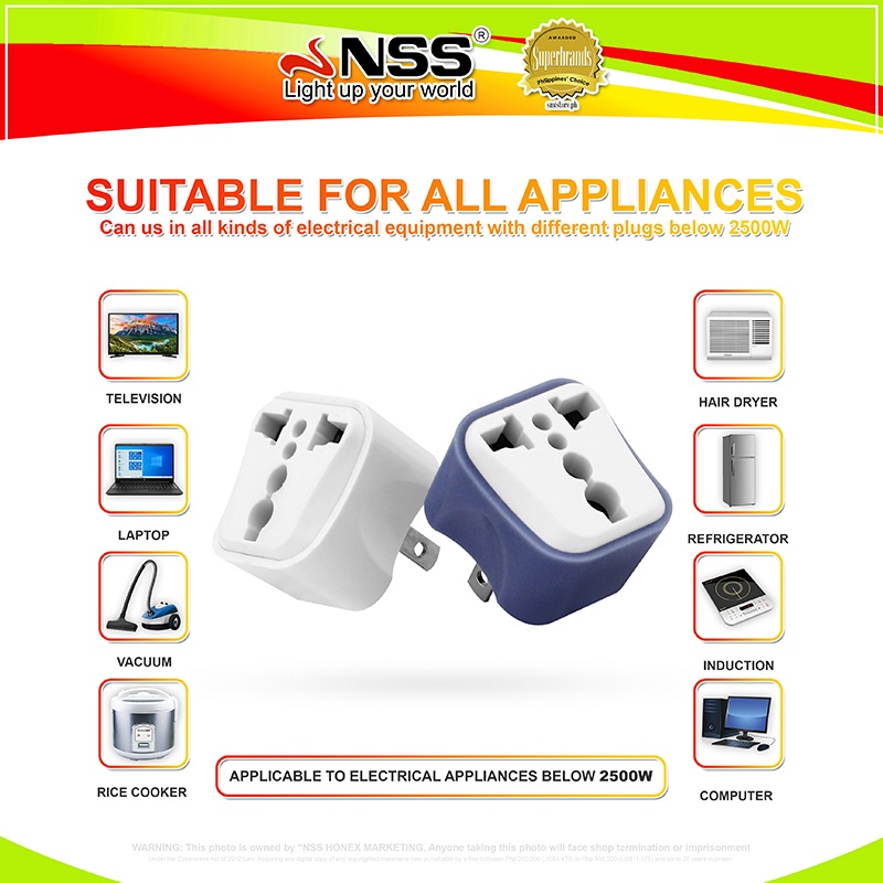 Nss Adapter Plug All In One Universal Adapter Multi Function Travel Adapter Converter Power 8013