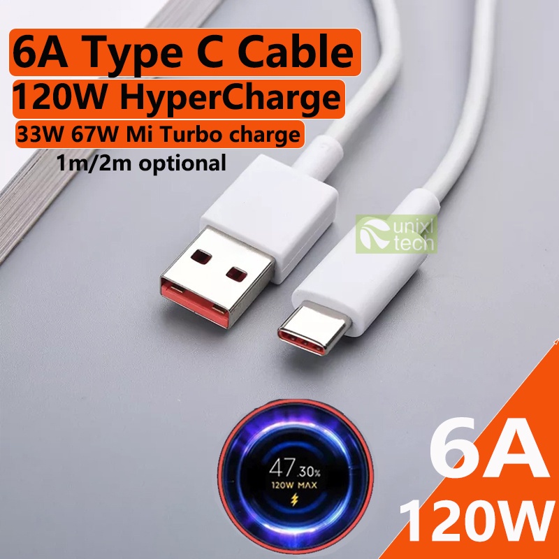 Note 10 Pro Charger Cable Xiaomi Mi 10 Charger 6A 67W 120W For