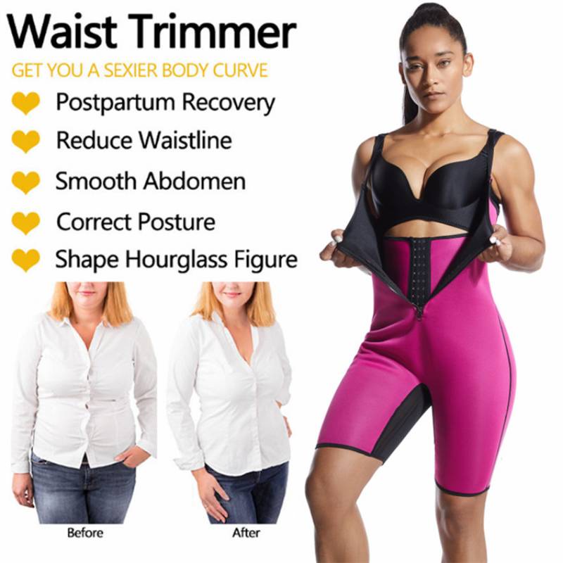 Women Neoprene Full Body Shaper Sport Sweat Sauna Suit Weight Loss