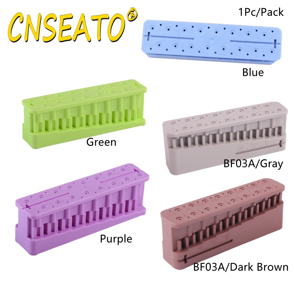 1Pc Dental Endo Measuring Block Ruler Endodontic File Holder Root Canal