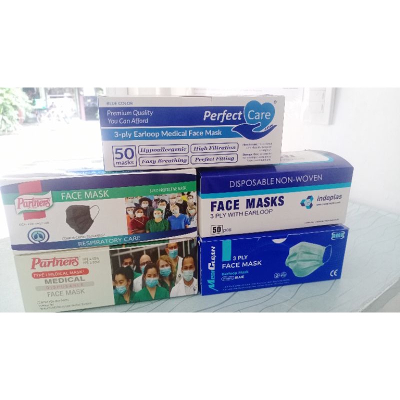 Disposable Face masks/Medical Face masks-3ply with Earloop 50pcs/box ...