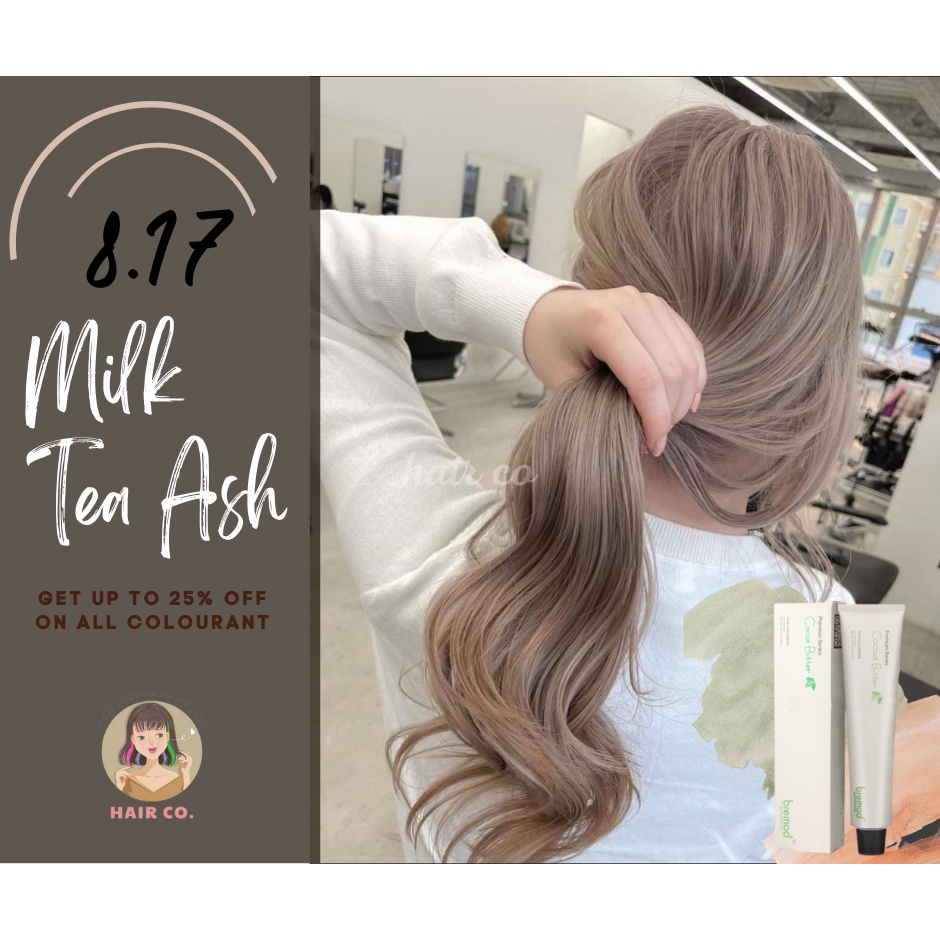 8.17 Milk Tea Ash Premium Hair Color 100ml | Shopee Philippines