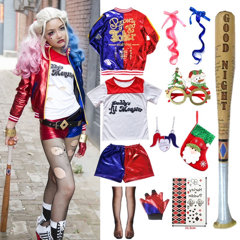 Christmas harley quinn bodysuit