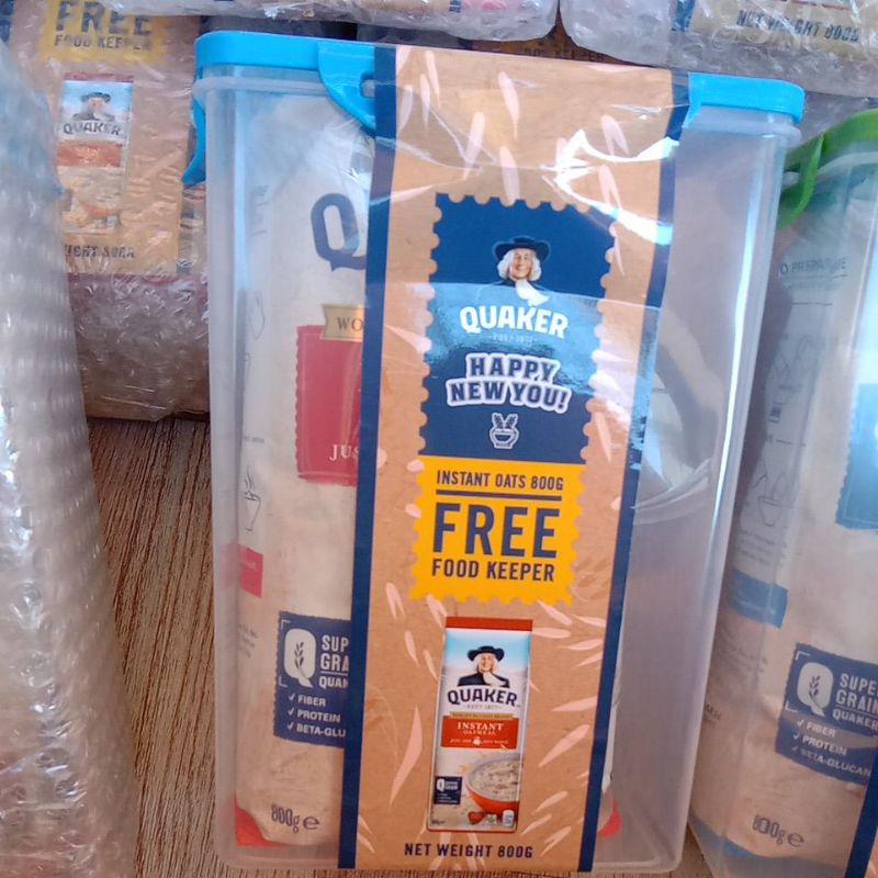 sale sale instant quaker oat meal 800g with food keeper April 2024
