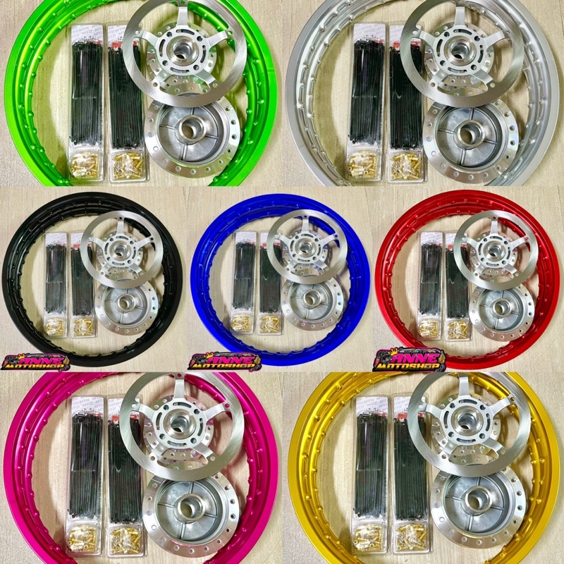 Rimset Xrm,Wave125,Wave100 disctype,Rs125 carb With Buta disc | Shopee ...