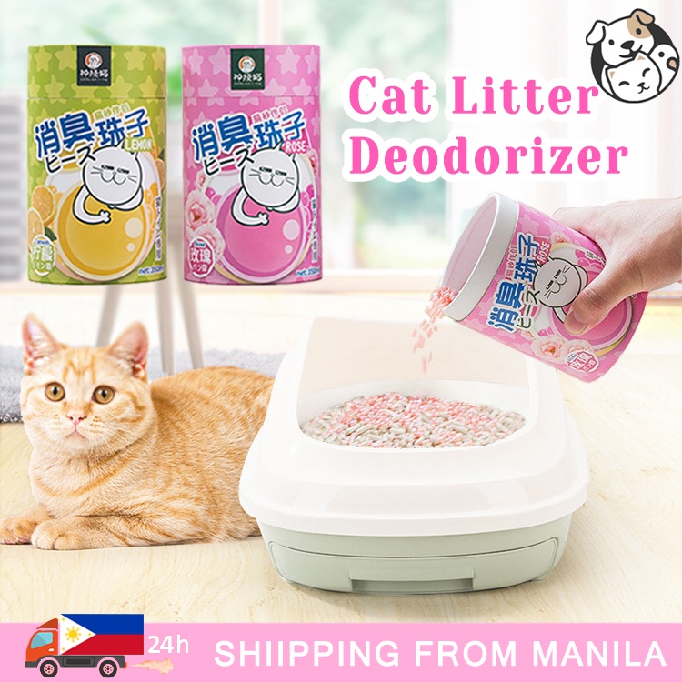 Cat Litter Deodorizer Cat Litter Box Deodorant Beads Lemony and Rose