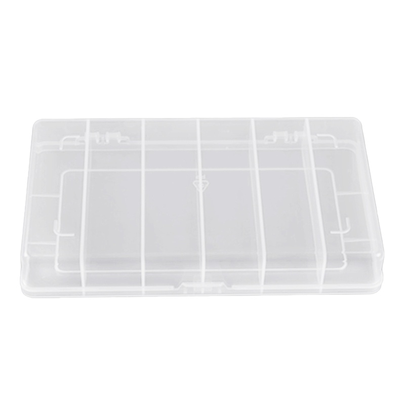 6 Grids Plastic Organizer Box with Dividers Craft Organizer Plastic