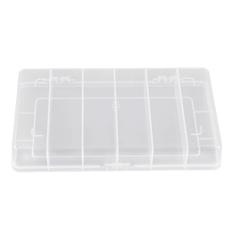 6 Grids Plastic Organizer Box with Dividers Craft Organizer Plastic ...