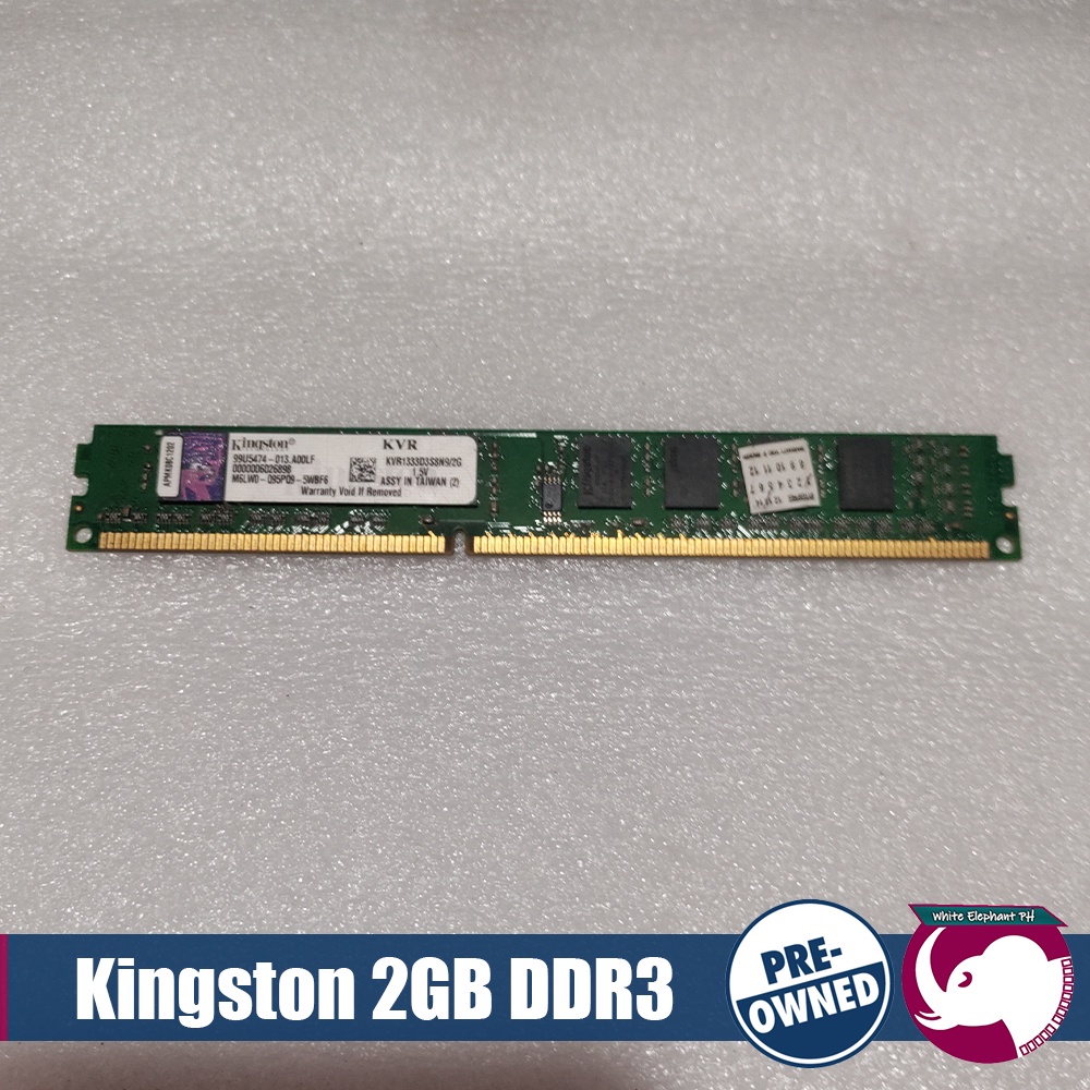 Kingston 2GB DDR3 Desktop Memory RAM | Shopee Philippines