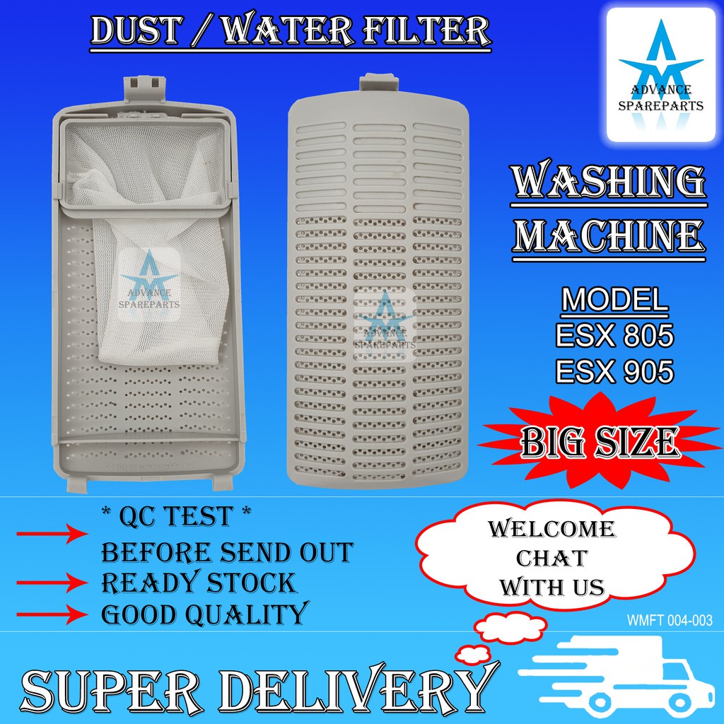 WASHING MACHINE Replacement ( BIG SIZE ) DUST / WATER FILTER NET LINT