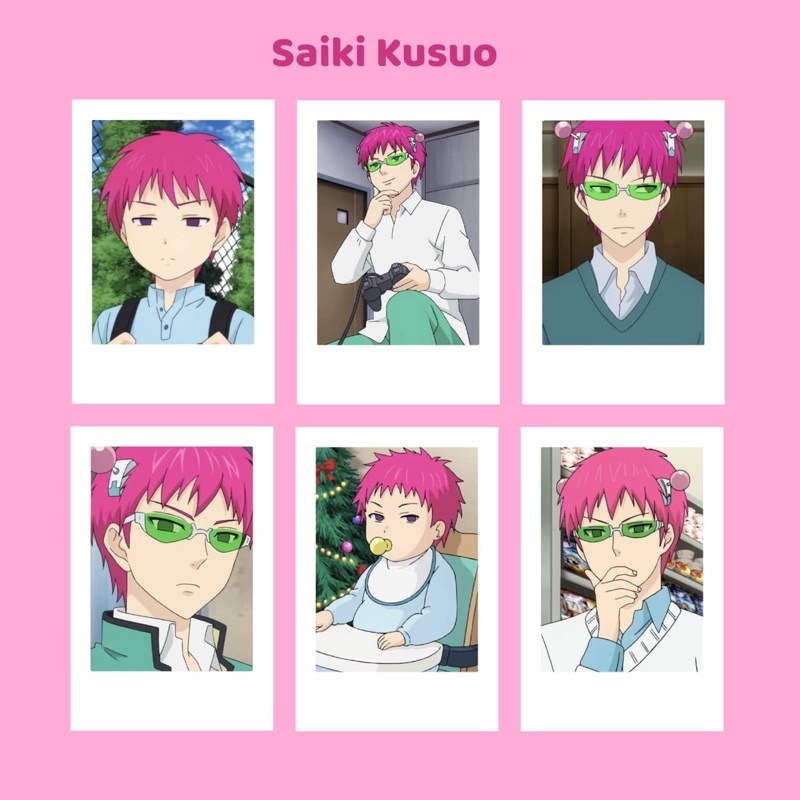 Polaroid Anime Saiki kusuo Saiki k kaidou shun Teruhashi Kokomi ...