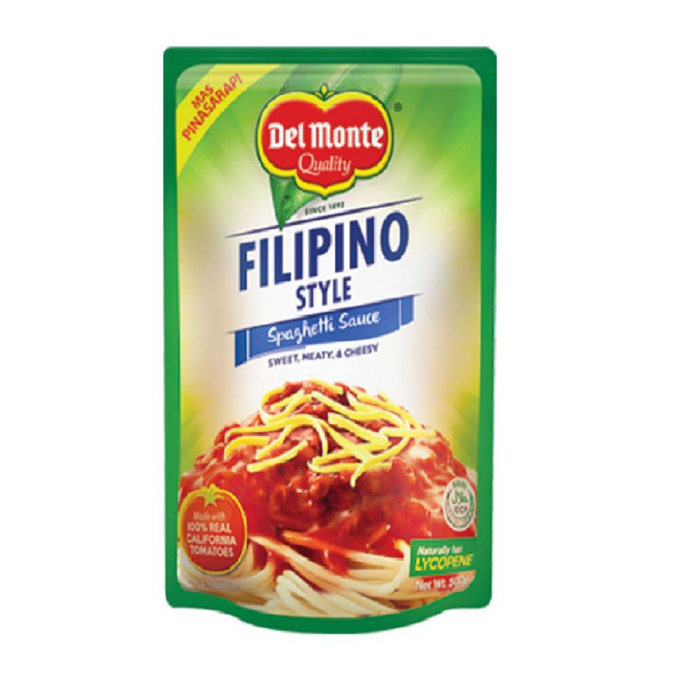 Del Monte Spaghetti Sauce Filipino Style 500g Shopee Philippines