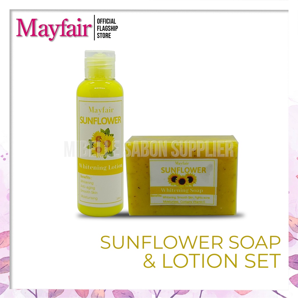 Sunflower Lotion With Soap Set Whitening By Mayfair Whitening Smooth
