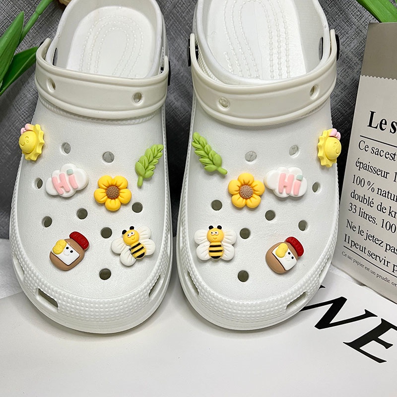 Little Bee Set Jibbitz For Crocs Charm Shoes Accessories Lalagyan Ng Sapatos Slippers Decoration