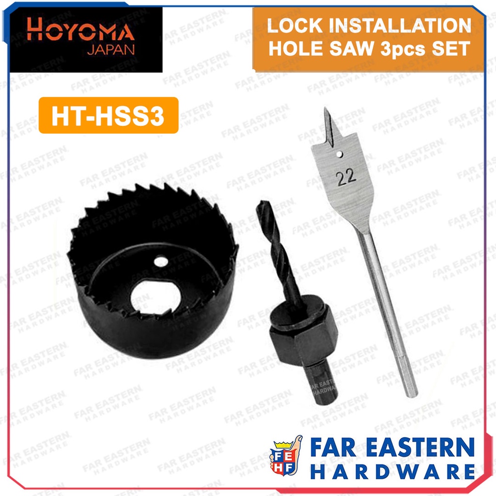 HOYOMA Lock Installation Kit / Hole Saw 3pcs/SET HT-HSS3 HYHT | Shopee ...