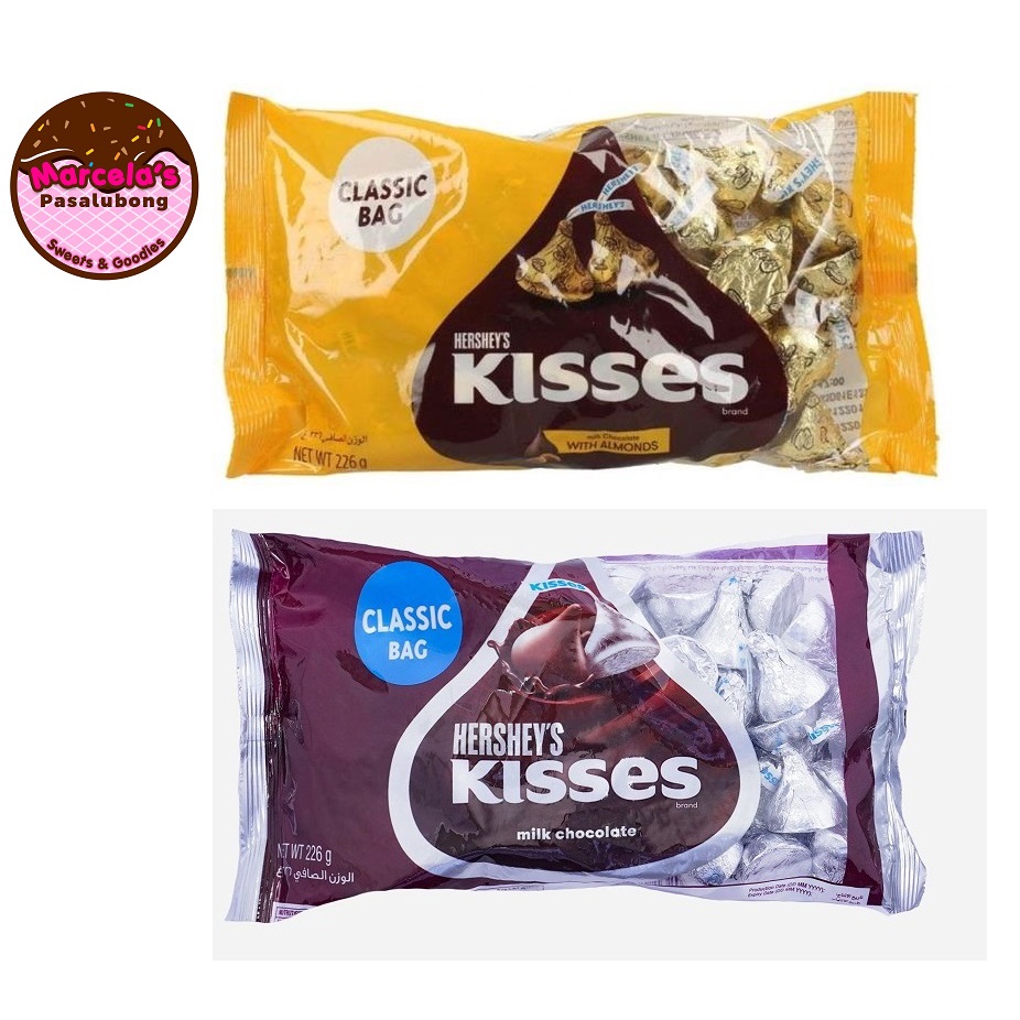 HERSHEYS KISSES CLASSIC MILK CHOCOLATE ALMONDS 226G | Shopee Philippines