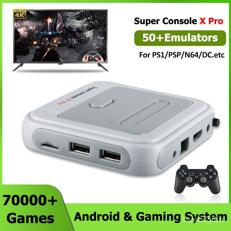 Super Console X Pro Retro Video Game Console TV Box Game Box Two In One