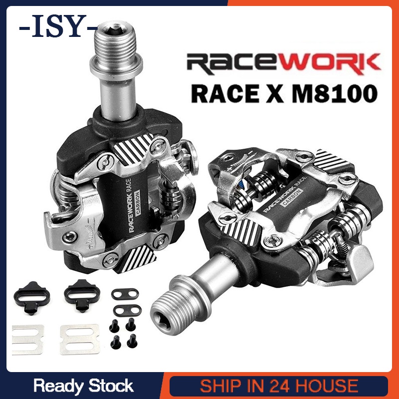 Racework MTB Cleats Pedal X-M8100 Bicycle Ultralight Self-Locking ...