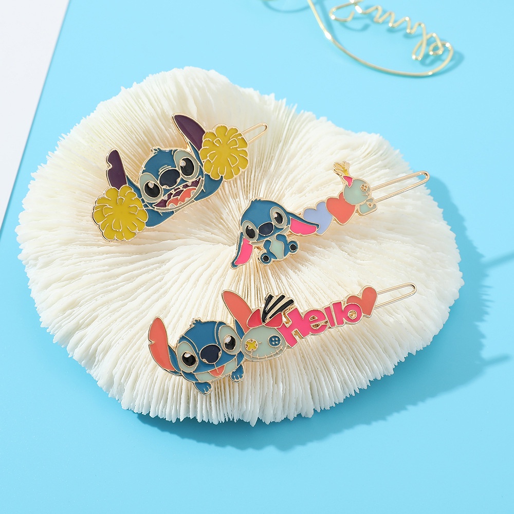Cartoon Stitch Hairpin Frog Buckle Star Treasure Merchandise Metal ...